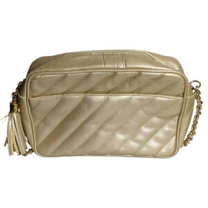 GIANI BERNINI - Gold Purse - Handbag -10x8x3 - Chain and Leather Strap